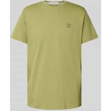 T-shirt met labelbadge, model 'CK EMBRO'