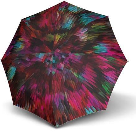 Knirps paraplu T.200 Medium Duomatic Fashion Peacock Red kleurrijke