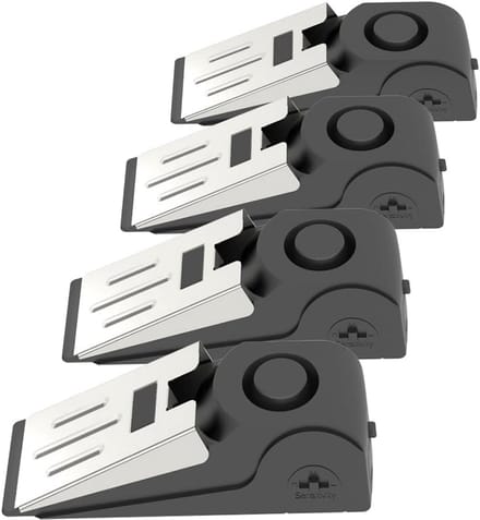 Deurstop Alarm Draagbare Wig Deur Stoppers 120db Beveiliging voor Thuis en Reizen