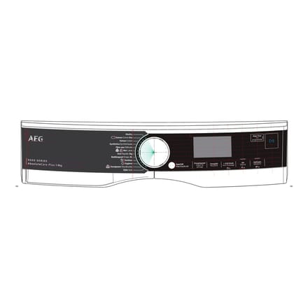 AEG controlepaneel, wit, AEG 140238714046