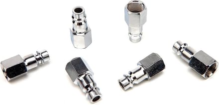 6 x Euro Insteeknippel 1/4″ Inwendig Draad