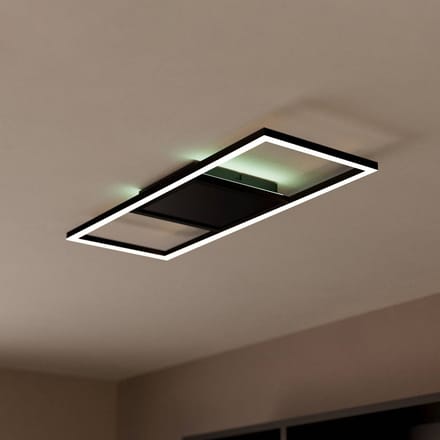 EGLO connect.z Calagrano-Z Smart Plafondlamp - 64 cm - Zwart/Wit - Instelbaar RGB & wit licht - Dimbaar - Zigbee
