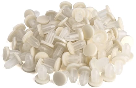 100 x SO-TECH® Deurbuffer roomkleurig Ø 8 mm voor boorgat-Ø 5 mm