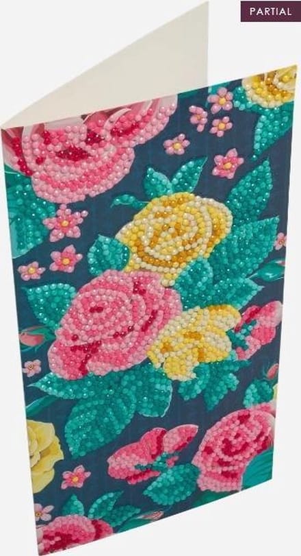 Crystal Card Kit | Diamond painting Pretty Flowers