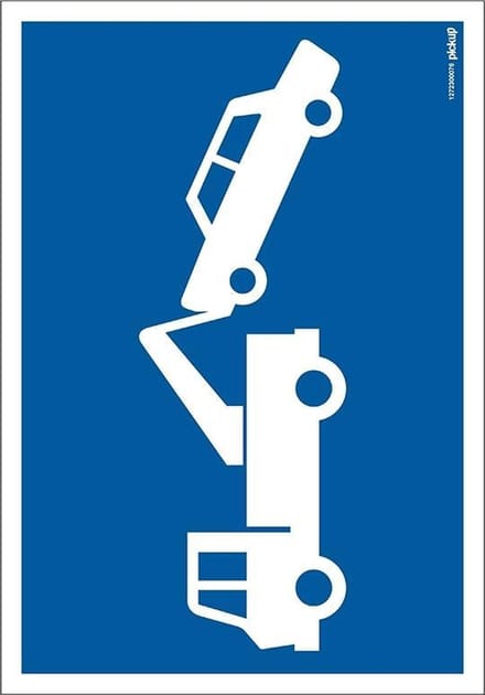 Pickup bord 23x33 cm Combinatie - Wegsleepregeling