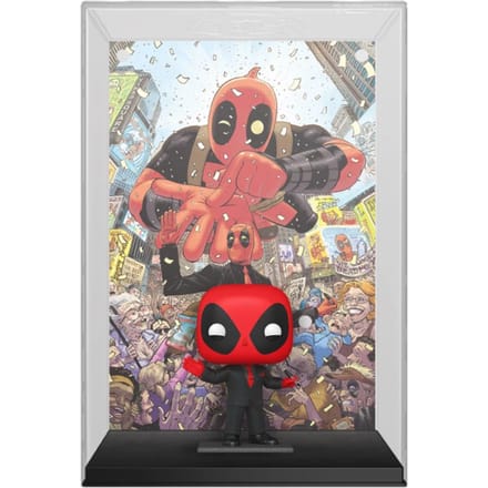 Verzamelaarsbeeldje Funko Marvel POP! Comic Cover Vinyl Deadpool (2025) #1 Deadpool in Black Suit