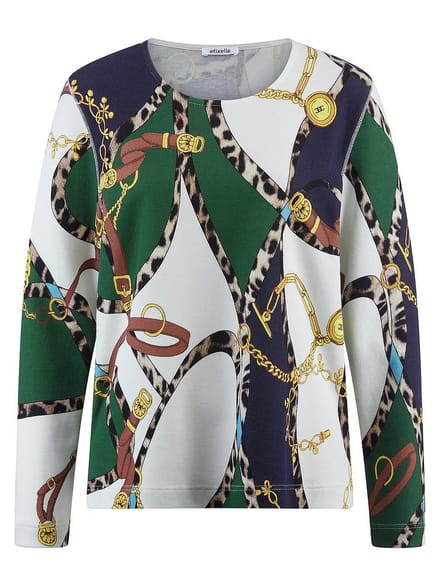 Shirt ronde hals Van Efixelle multicolour