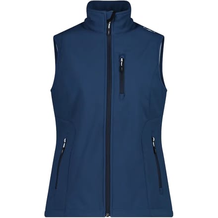 Dames softshell mouwloos jack CMP
