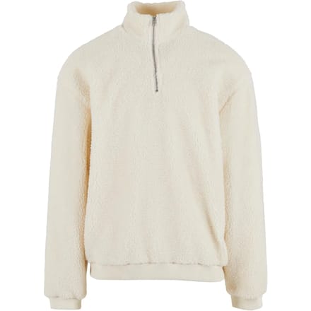 Urban Classics - Oversized Teddy Troyer Sweater/trui - S - Creme