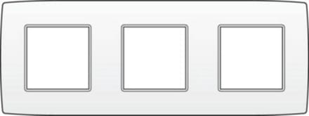 Niko afdekplaat 3V horizontaal original white (101-76700)