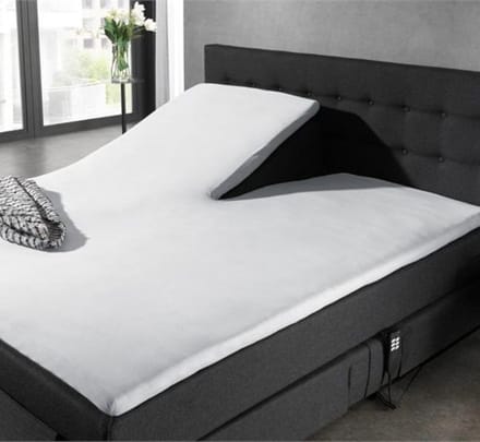 Split Topper Jersey Hoeslaken Wit 160 x 200/220