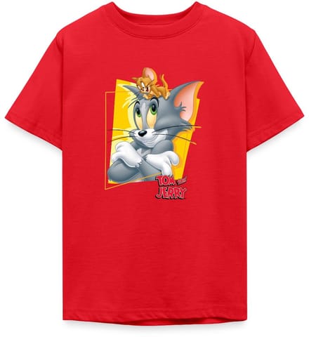 Tom En Jerry Portret T-Shirt Tiener