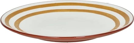 Pomax Mykonos plat bord D27cm geel