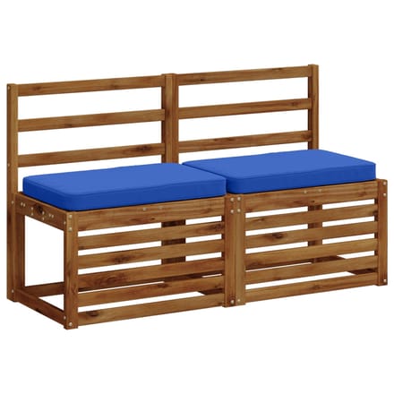 vidaXL - 2-delige - Bankkussens - VUGHT - 2 - pcs - 100% - Polyester - 60 - x - 40 - x - 5 - cm