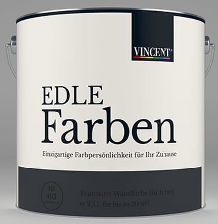 Vincent - Muurverf binnen - Antraciet 2,5 l - geurarm en sneldrogend