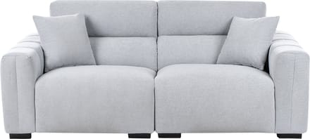 FAUSKAN - Driezitsbank - Lichtblauw - Polyester