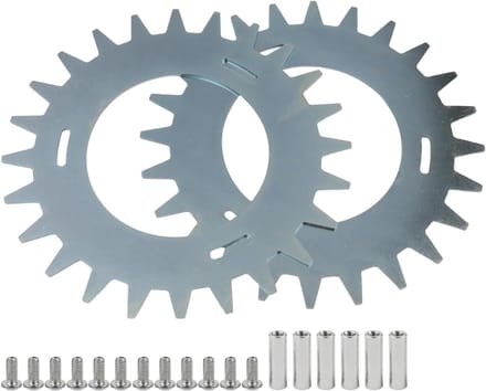 Antislip spikes - Vervangende grip - Verbeterde tractie - Stalen constructie - H-serie - Zwart