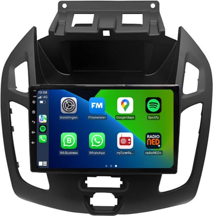 Carplay autoradio voor Ford Transit Tourneo Connect | 2013 t/m 2018 | Android 13 | Draadloos Apple Carplay & Android auto | 2GB + 32GB | 8-Core processor | Davilon | 2025 model | Zwart | 2013 2014 2015 2016 2017 2018 | Bluetooth & Wifi