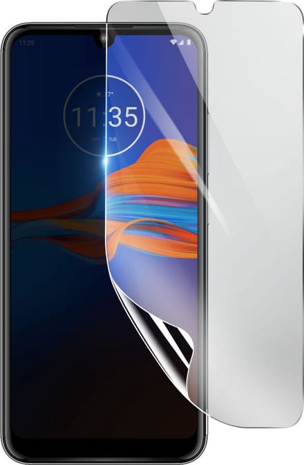 3mk, Geschikt voor Motorola Moto E6 Plus, Schokbestendige Hydrogel Screenprotector, Transparant