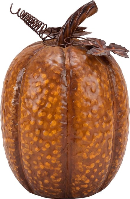 Clayre & Eef Decoratie Pompoen Oranje Metaal Herfst decoratie