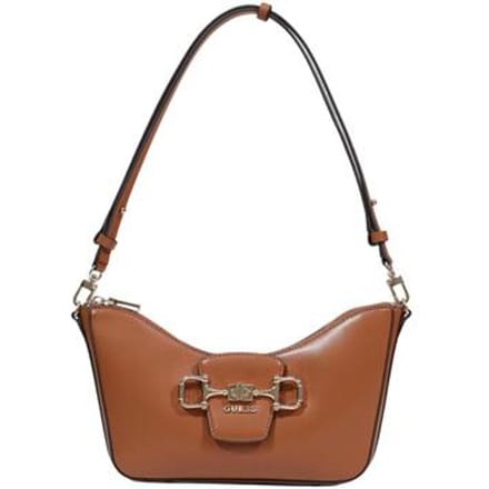 GUESS schoudertas Janie Convertible Shoulder Bag Cognac bruine
