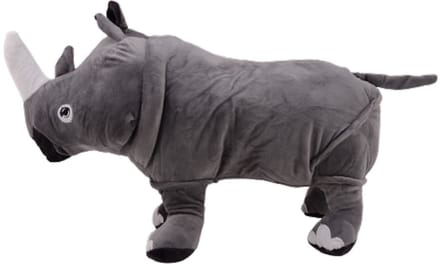 Pluche neushoorn knuffel 50 cm speelgoed knuffeldier.