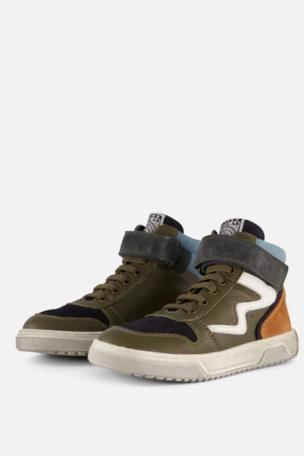 Develab Develab Veterboots groen Leer