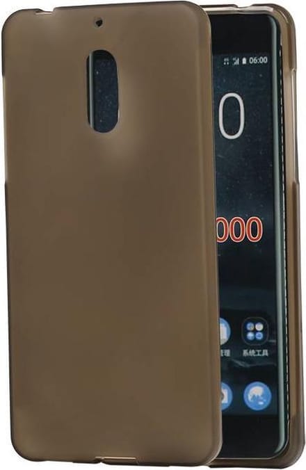 BestCases.nl Nokia 6 TPU back case hoesje transparant Grijs