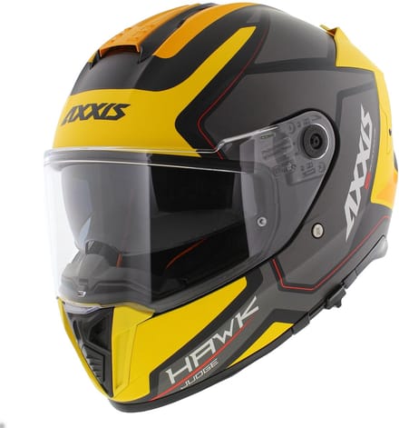 Axxis Hawk SV Integraal helm Judge B13 mat geel zwart titanium