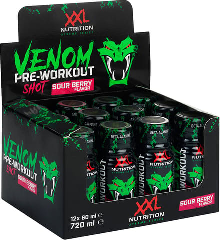 XXL Nutrition Venom Shot - 12 Pack - Lemon Lime
