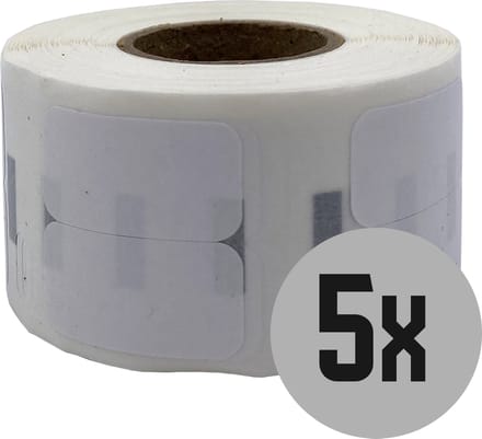 DULA Dymo Compatible labels - Verwijderbaar - Wit - 11353- S0722530 - Kleine multifunctionele etiket