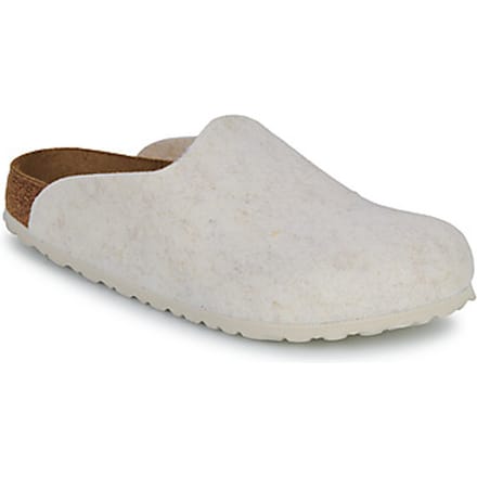 Birkenstock - AMSTERDAM WOOL FELT - Dames pantoffels - Kleur: Wit/beige - Maat: 39