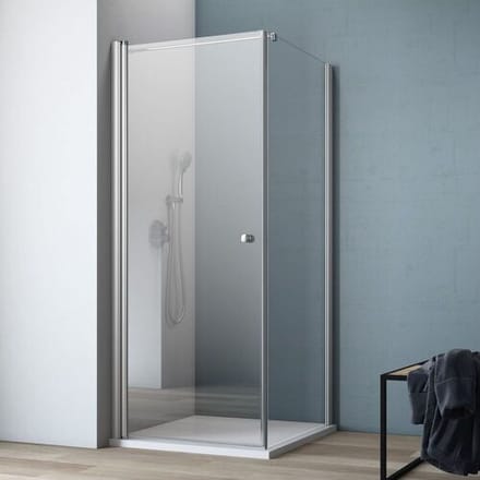 GEO maw flex hinged door left with side panel, 90 x 80 cm AF1009080L2360