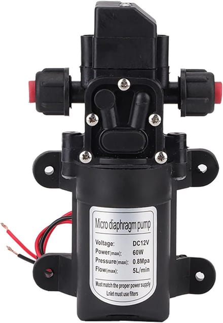 12V Hogedruk Waterpomp Zelfaanzuigend voor Caravan, Camper en Boot - 116 PSI