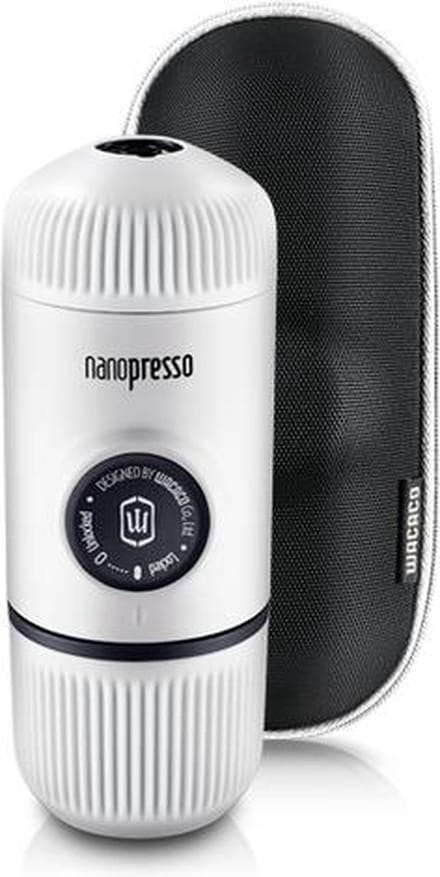 Wacaco Draagbare Koffiemachine Nanopresso Chill Wit + Koffiekoffer