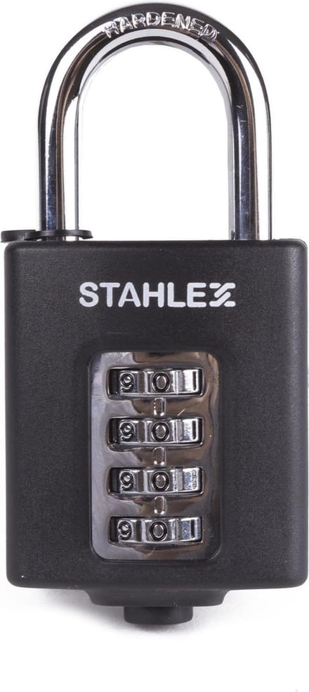 Stahlex Hangslot met cijfercode - 4-cijferig - Quick Reset - 50 mm - zwart