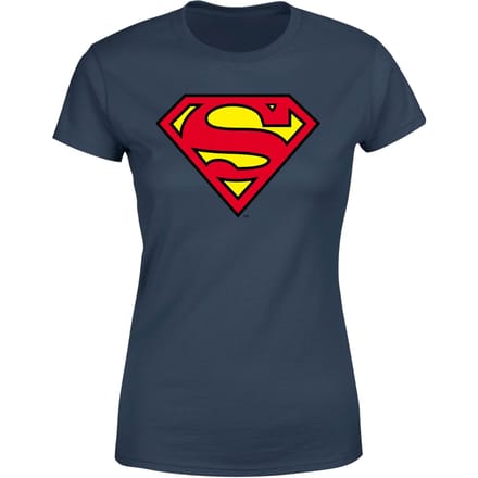 Official Superman Shield Women's T-Shirt - Navy - S