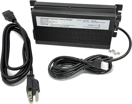Acculader Traplift - Batterijlader Onderdeel - Veilig Opladen - Volautomatisch - 24V - Zwart