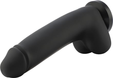 Dildo XL BBC Zwart Opzetstuk 29 cm KlicLok en Zuignap