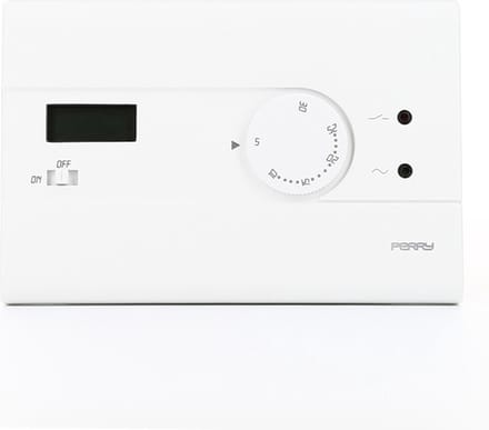 PERRY -SLIM white wall kamerthermostaat 230V nachtverlaging