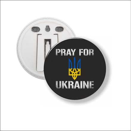 Button Met Clip - Pray For Ukraine - Oekraine