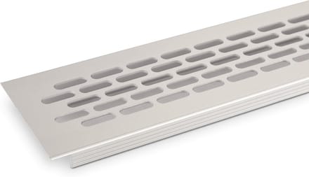 Ventilatierooster Plaat - Geperforeerd Rooster - Werkblad Ventilatie - Aluminium Constructie - 484 x 60 mm - Zilver