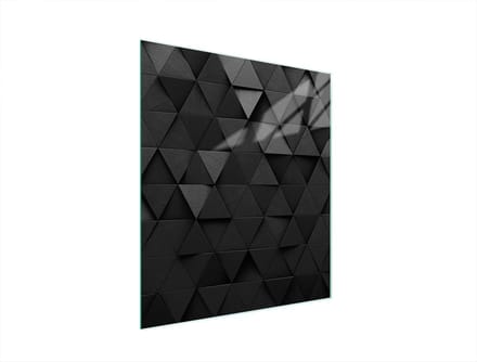 TMK ArtDeko Serie - Snijplank van glas - 45x52 cm - Zwart