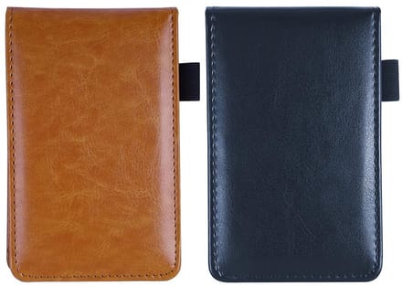 Dailygoods- Notebook Mini - Zaknotebook - Notitieblok - Compact - A7 - Penhouder - PU Behuizing - Notitieboekje