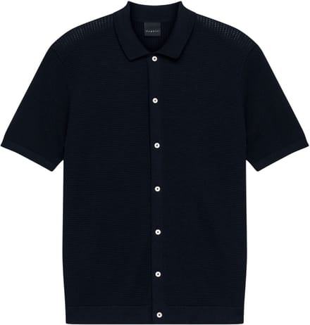 Bugatti - Vest Blauw Bugatti Herren Polo 1/2 Arm Blauw 7100-15536e