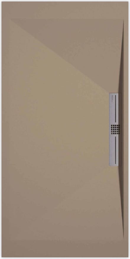 Sanifun douchebak Stone Side Moka Smooth 1400 x 800 S