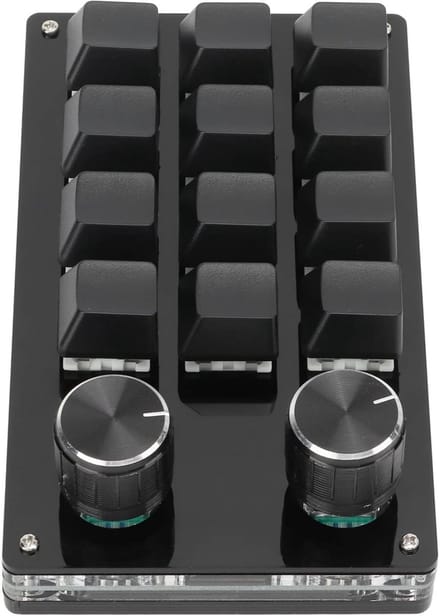 Programmeerbaar Mechanisch Macro Toetsenbord met 12 Toetsen voor Gaming en Kantoor