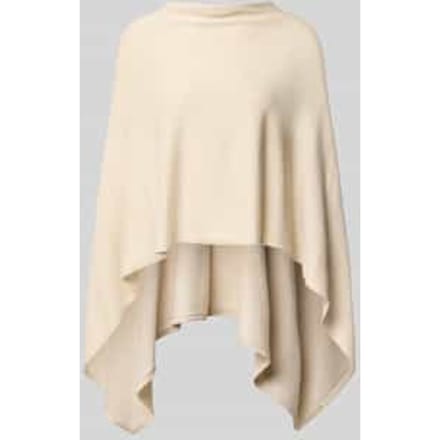 Dikke gebreide poncho voor dames COMMA