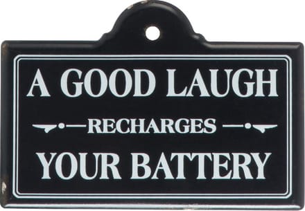 J-line - Tekstbord - A Good Laugh Recharges Your Battery