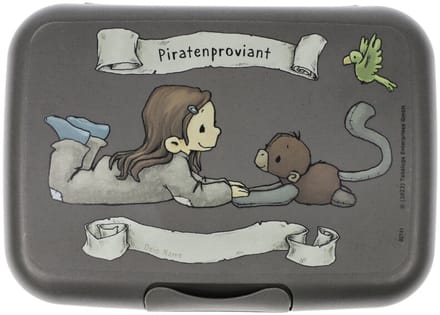 Goebel - Anouk | Lunchbox Piratenproviand | Kunststof - 18cm - 4 stuks